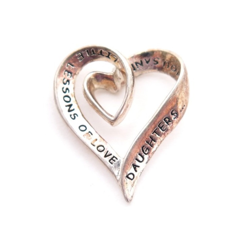 Sterling Silver Daughter Heart Pendant